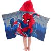 imageJay Franco Hooded Bath and Beach Towel  Soft ampamp Cozy 22quot x 51quot Kids Cotton Pool Towel Multicolored  Spiderman