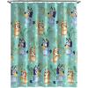 imageJay Franco Marvel Spiderman Fabric Shower Curtain  Kids Grey Bathroom DecorTeal  Bluey