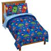 imageJay Franco Marvel Super Hero Adventures Hero Together 4Piece Toddler Bed Set Super Soft Microfiber Bed Set Includes Toddler Size Comforter ampamp Sheet Bedding Features The Avengers Official Product