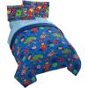 imageJay Franco Marvel Super Hero Adventures Hero Together 5 Piece Full Bed Set  Includes Comforter ampamp Sheet Set Bedding Features The Avengers  Super Soft Fade Resistant MicrofiberBlue  Avengers