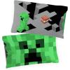 imageJay Franco Minecraft Lone Creeper 2 Pack Pillowcase  DoubleSided Kids Super Soft Bedding