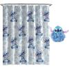 imageJay Franco Star Wars The Mandalorian 2 Piece Bathroom Set  Grogus Galaxy Shower Curtain ampamp Baby Yoda Loofah Body ScrubberBlue  Lilo  Stitch