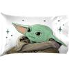 imageJay Franco Star Wars The Mandalorian Curious Child 1 Pack Pillowcase  DoubleSided Kids Super Soft Bedding  Features The Child Baby Yoda Grogu