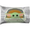 imageJay Franco Star Wars The Mandalorian The Cutest Bounty 1 Pack Pillowcase  DoubleSided Kids Super Soft Bedding  Features The Child Baby Yoda GroguGray  Mandalorian