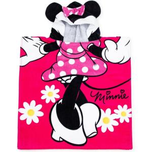 imageJay Franco CoComelon Melon BathPoolBeach Hooded Poncho  Super Soft ampamp Absorbent Cotton Towel Measures 28 x 28 Inches Official CoComelon ProductPink  Minnie Mouse