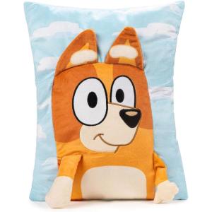 imageJay Franco Disney Mickey Mouse 3D Snuggle Pillow  Super Soft  Measures 15 Inches Official Disney ProductBlue  Bingo
