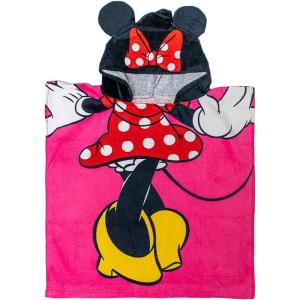 imageJay Franco Disney Minnie Mouse Kids BathPoolBeach Hooded Poncho  Super Soft ampamp Absorbent Cotton Towel Measures 28 x 28 Inches Official Disney ProductPink  Minnie Mouse