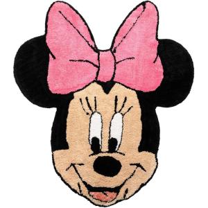 imageJay Franco Disney Minnie Mouse Plush Fluffy Accent Rug  4 x 3 ft Area Rug for Kids Bedroom or Living Room Decor