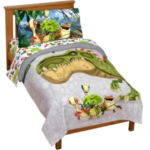 imageJay Franco Disney Pixar Cars Race Ready 7 Piece Full Bed Set  Includes Comforter ampamp Sheet Set  Bedding Features Lightning McQueen  Super Soft Fade Resistant MicrofiberGray  Gigantosaurus