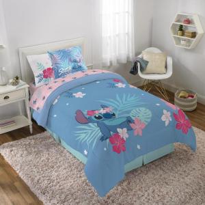 imageJay Franco Disney Wish Twin Comforter Set  5 Piece Bed Set Includes Sheet Set ampamp Pillow Covers  Super Soft Kids Bedding Features Asha Valentino ampamp StarBlue  Lilo  Stitch