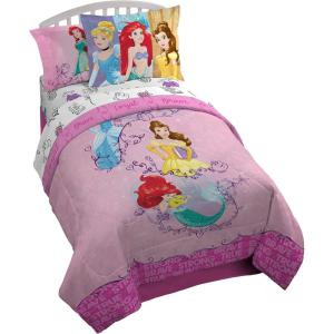 imageJay Franco Disney Wish Twin Comforter Set  5 Piece Bed Set Includes Sheet Set ampamp Pillow Covers  Super Soft Kids Bedding Features Asha Valentino ampamp StarPrincess