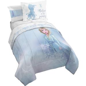 imageJay Franco Disney Wish Twin Comforter Set  5 Piece Bed Set Includes Sheet Set ampamp Pillow Covers  Super Soft Kids Bedding Features Asha Valentino ampamp StarBlue  Frozen