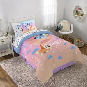 imageJay Franco Disney Wish Twin Comforter Set  5 Piece Bed Set Includes Sheet Set ampamp Pillow Covers  Super Soft Kids Bedding Features Asha Valentino ampamp StarMulti  Bluey