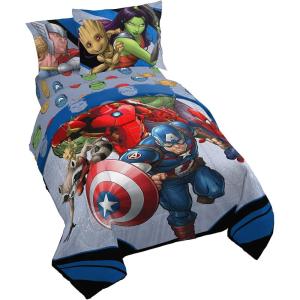 imageJay Franco Disney Wish Twin Comforter Set  5 Piece Bed Set Includes Sheet Set ampamp Pillow Covers  Super Soft Kids Bedding Features Asha Valentino ampamp StarMulti  Avengers