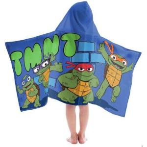 imageJay Franco Frozen 2 Mythical Wonderland Kids BathPoolBeach Hooded Towel CottonBlue  Tmnt