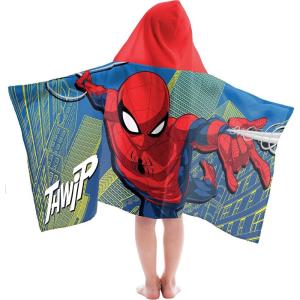 imageJay Franco Frozen 2 Mythical Wonderland Kids BathPoolBeach Hooded Towel CottonMulti  Spiderman