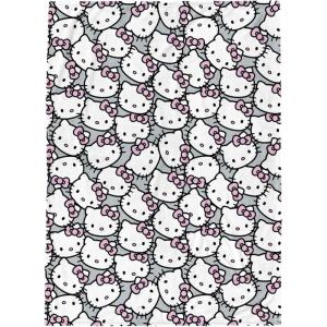 imageJay Franco Game of Thrones Plush 46quot x 60quot Fleece Throw Blanket  Fade Resistant Cozy Map of Westeros BlackWhite  Hello Kitty