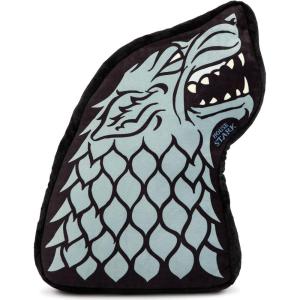 imageJay Franco Game of Thrones Stark Shaped Decorative Pillow  Super Soft Throw Plush Pillow  Measures 13 Inches Official Game of Thrones Product Gray  Game of Thrones