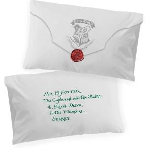 imageJay Franco Harry Potter Lettered 2 Pack Pillowcase  DoubleSided Kids Super Soft Bedding Official Harry Potter Product