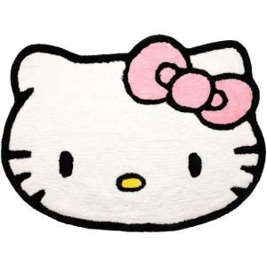 imageJay Franco Hello Kitty Plush White Fluffy Accent Rug  4 x 3 ft Area Rug for Bedroom or Living Room Decor