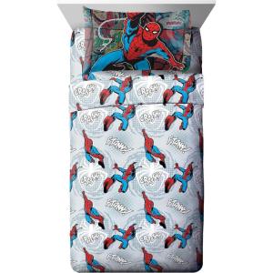 imageJay Franco Marvel Avengers Comics Good Guys 3 Piece Twin Sheet Set  Features Captain America Hulk Iron Man Spiderman and Thor  Fade Resistant Polyester Microfiber Fill Official Marvel ProductWhite
