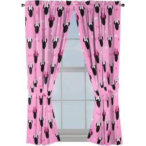 imageJay Franco Marvel Avengers Fighting Team 84quot Inch Drapes  Beautiful Room Dcor ampamp Easy Set Up Bedding  Curtains Include 2 Tiebacks 4 Piece Set Official Marvel ProductPink  Minnie Mouse