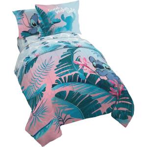 imageJay Franco Marvel Miles Morales New Kid 7 Piece Queen Bed Set  Includes Comforter ampamp Sheet Set Bedding  Super Soft Fade Resistant Microfiber Official Marvel ProductPink  Lilo  Stitch