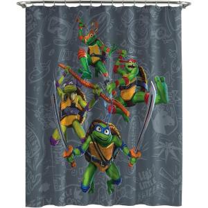 imageJay Franco Marvel Spiderman Fabric Shower Curtain  Kids Grey Bathroom DecorGrey  Tmnt