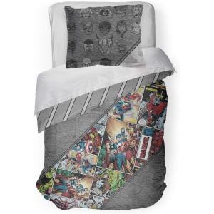 imageJay Franco Marvel Spiderman Grunge Queen Comforter ampamp Sham Set  Super Soft Kids Bedding  Fade Resistant Microfiber Official Marvel ProductGray  Marvel Comics