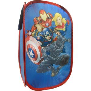 imageJay Franco Marvel Super Hero Adventures Pop Up Hamper  Mesh Laundry BasketBag with Durable Handles  Features Spiderman Iron Man Captain America ampamp Thor Official Marvel ProductAvengers