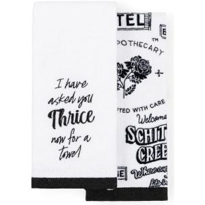 imageJay Franco Schitts Creek Asked Thrice 2 Piece BathKitchen Hand Towel Set  Super Soft ampamp Absorbent Fade Resistant Cotton Towel Official Schitts Creek Product