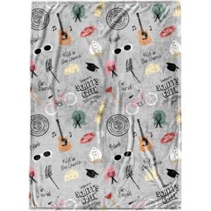 imageJay Franco Schitts Creek Iconic Moments Throw Blanket  Measures 50 x 70 inches  Fade Resistant Super Soft Fleece Bedding Official Schitts Creek Product
