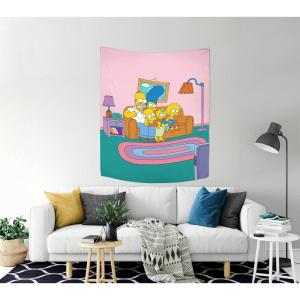 imageJay Franco The Simpsons Opening Tapestry  50 x 60 Inch Wall Hanging  Room Dcor Official The Simpsons Product