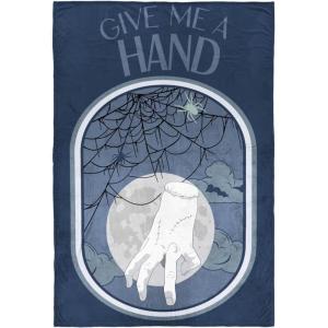 imageJay Franco Wednesday Addams Thing Hand Plush Throw Blanket Measures 50 x 70 Inches  Super Soft Lightweight Fleece Kids BeddingBlue  Wednesday