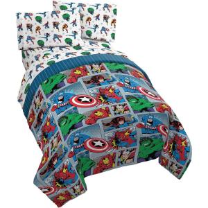imageJay franco StarWars The Mandalorian The Child 4 Piece Twin Bed SetIncludes Reversible ComforterampampSheet SetBedding Features Baby YodaSuper Soft Fade Resistant Microfiber Official StarWars ProductMulti  Avengers