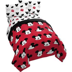 imageJay franco StarWars The Mandalorian The Child 4 Piece Twin Bed SetIncludes Reversible ComforterampampSheet SetBedding Features Baby YodaSuper Soft Fade Resistant Microfiber Official StarWars ProductRed  Mickey Mouse