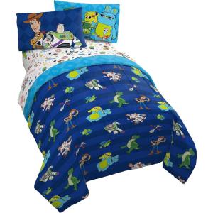 imageJay franco StarWars The Mandalorian The Child 4 Piece Twin Bed SetIncludes Reversible ComforterampampSheet SetBedding Features Baby YodaSuper Soft Fade Resistant Microfiber Official StarWars ProductBlue  Toy Story