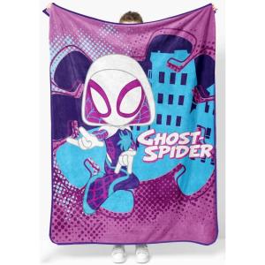 imageMarvel Black Panther Legend Throw Blanket  Measures 46 x 60 inches Kids Bedding  Fade Resistant Super Soft Fleece Official ProductMulti  Ghost Spider
