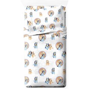 imageSaturday Park Disney Lilo ampamp Stitch Watercolor Vibes Full Sheet Set  4 Piece 100 Organic Cotton Sheets  GOTS ampamp OekoTEX Certified Disney OfficialWhite  Bluey