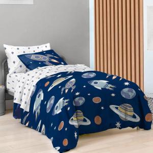 imageSaturday Park Minecraft Iconic Full Bed Set  7 Piece 100 Organic Cotton Bedding Features Creeper Alex ampamp Steve  GOTS ampamp OekoTEX Certified Minecraft OfficialBlue  Outer Space