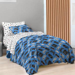 imageSaturday Park Minecraft Iconic Full Bed Set  7 Piece 100 Organic Cotton Bedding Features Creeper Alex ampamp Steve  GOTS ampamp OekoTEX Certified Minecraft OfficialBlue  Gamer