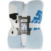 imageJay Franco Disney Pixar Toy Story Feather Knit Fluffy Throw Blanket  Woody and Buzz Lightyear Fuzzy Blanket Measures 50 x 60 inch  Super Soft Lightweight BeddingBlue  Star Wars
