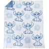 imageJay Franco Disney Pixar Toy Story Feather Knit Fluffy Throw Blanket  Woody and Buzz Lightyear Fuzzy Blanket Measures 50 x 60 inch  Super Soft Lightweight BeddingBlue  Stitch
