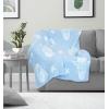 imageJay Franco Disney Pixar Toy Story Feather Knit Fluffy Throw Blanket  Woody and Buzz Lightyear Fuzzy Blanket Measures 50 x 60 inch  Super Soft Lightweight BeddingBlue  Toy Story