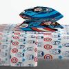 imageJay Franco Trend Collector Believe 4 Piece Toddler Bed Set  Includes Comforter ampamp Sheet Set  Super Soft Fade Resistant Microfiber BeddingBlue  Captain America