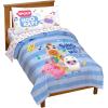 imageJay Franco Trend Collector Believe 4 Piece Toddler Bed Set  Includes Comforter ampamp Sheet Set  Super Soft Fade Resistant Microfiber BeddingBlue  Little Baby Bum
