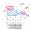 imageJay Franco Trend Collector Believe 4 Piece Toddler Bed Set  Includes Comforter ampamp Sheet Set  Super Soft Fade Resistant Microfiber BeddingBlue  Little Baby Bum
