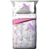 imageJay Franco Trend Collector Believe 4 Piece Toddler Bed Set  Includes Comforter ampamp Sheet Set  Super Soft Fade Resistant Microfiber BeddingGray  Believe