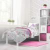 imageJay Franco Trend Collector Believe 4 Piece Toddler Bed Set  Includes Comforter ampamp Sheet Set  Super Soft Fade Resistant Microfiber BeddingGray  Believe