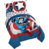 imageJay Franco Trend Collector Believe 4 Piece Toddler Bed Set  Includes Comforter ampamp Sheet Set  Super Soft Fade Resistant Microfiber BeddingBlue  Captain America
